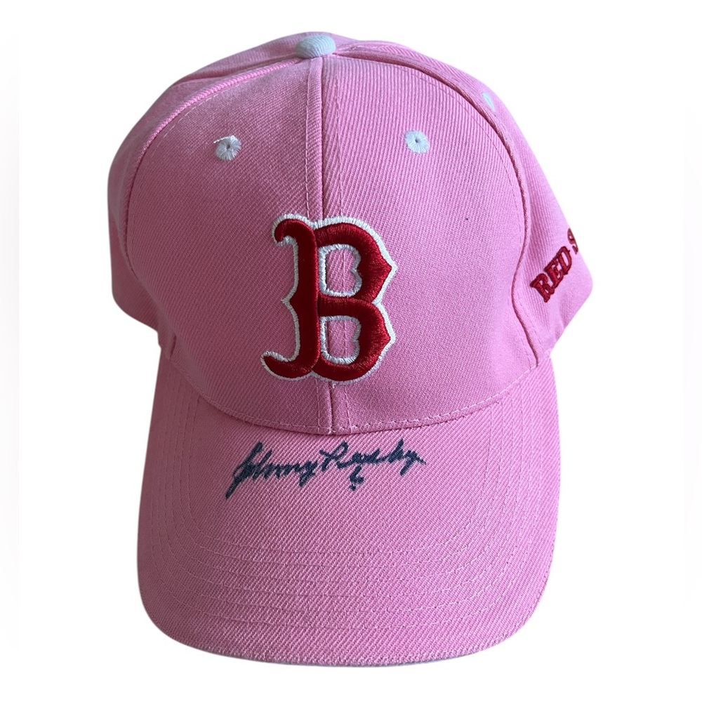 MLB Pink Boston Red Sox B Logo Baseball Cap
